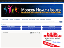 Tablet Screenshot of modernhealthissues.com